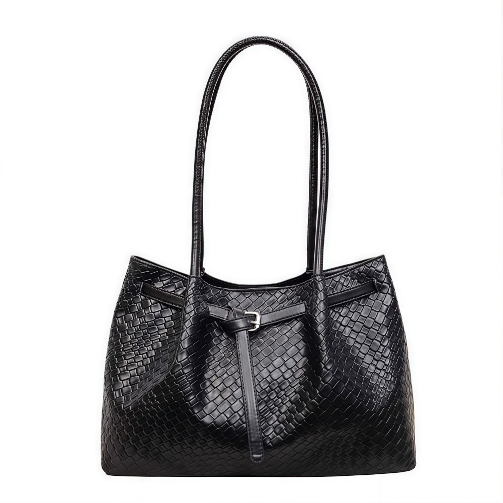 Leather Work Handbags For Women - PU Leather Shoulder Bag Retro Elegant