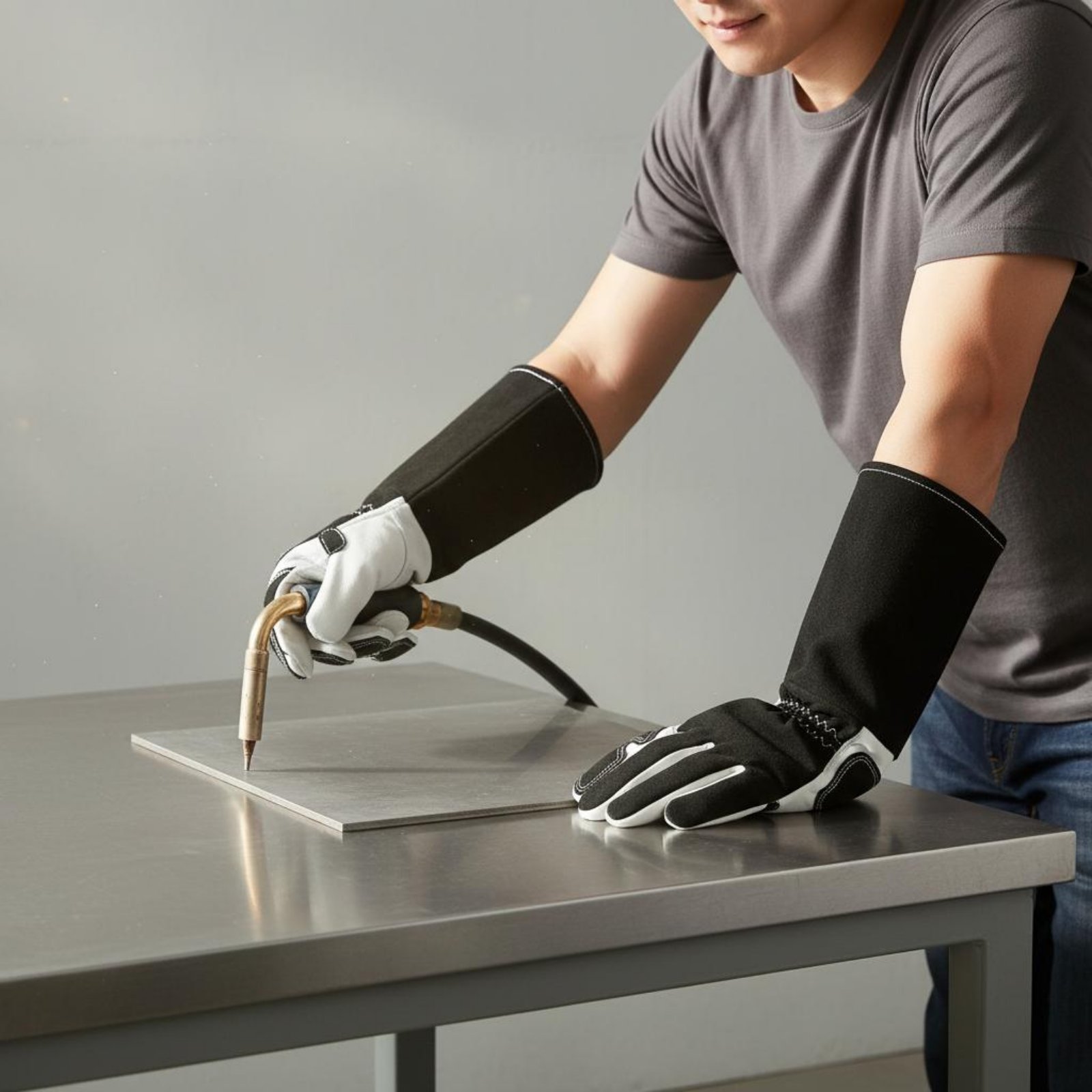Leather Workshop - TIG Metalworking Gloves Flexible Finger Design