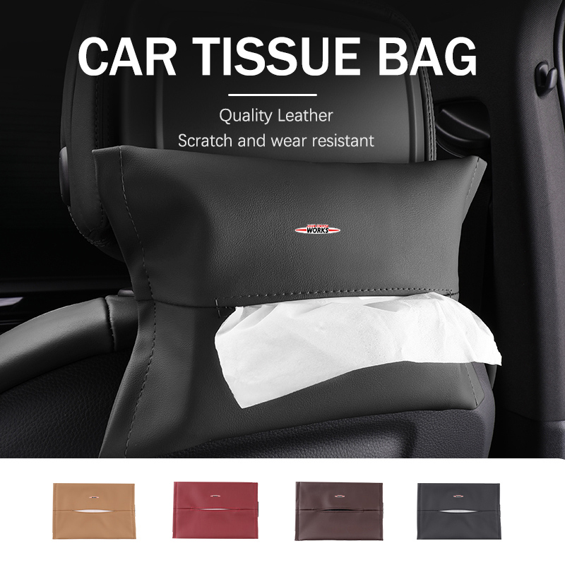 Leather Work For Car - For MINI Car Paper Towel Box
