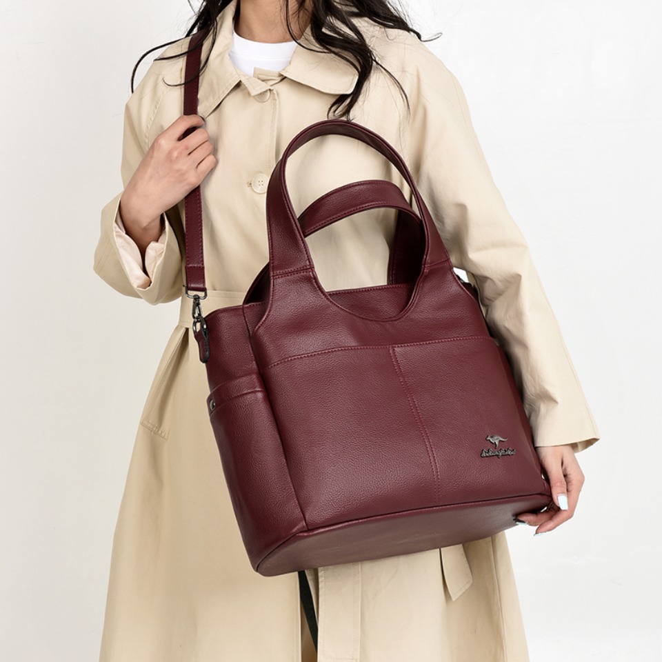 Soft Leather Tote Bag 3 Main C - огляд і ціна Leather Work Handbags For Women
