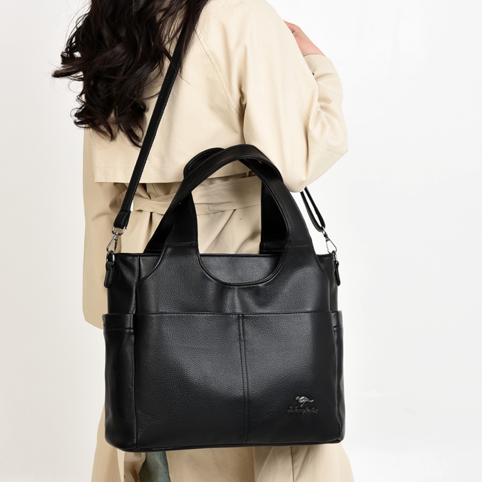 Soft Leather Tote Bag 3 Main C - огляд і ціна Leather Work Handbags For Women