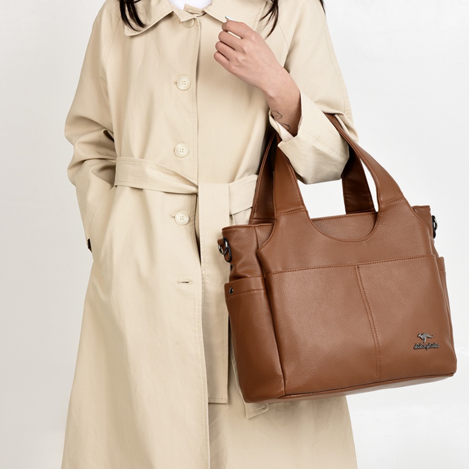 Soft Leather Tote Bag 3 Main C - огляд і ціна Leather Work Handbags For Women