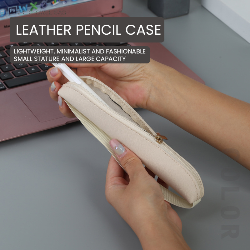 Pu Leather Pen Holder Zippered - огляд і ціна Leatherwork Books