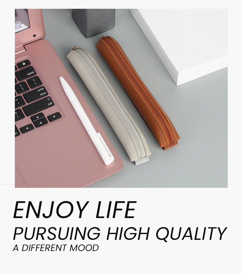 Pu Leather Pen Holder Zippered - огляд і ціна Leatherwork Books