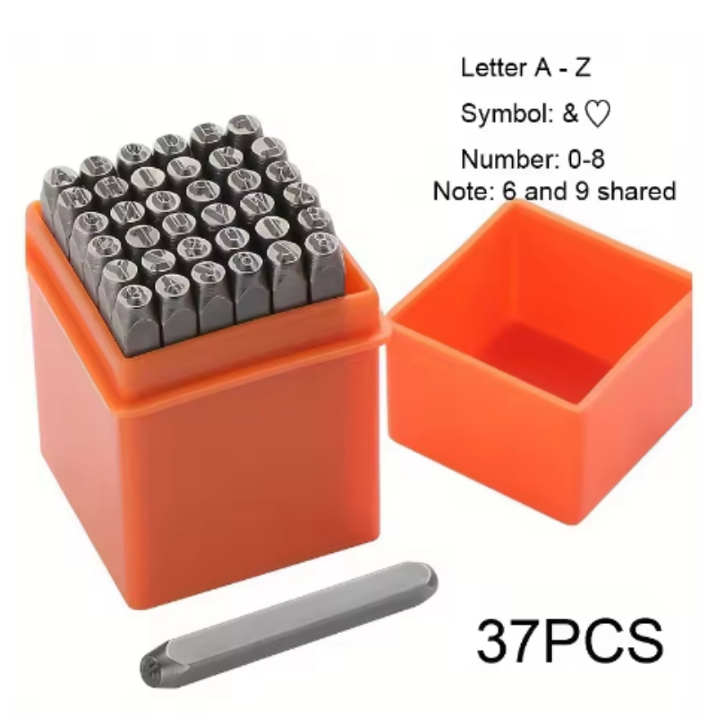 37Pcs 3mm Number & Letter Stam - огляд і ціна Leatherwork Jewelry