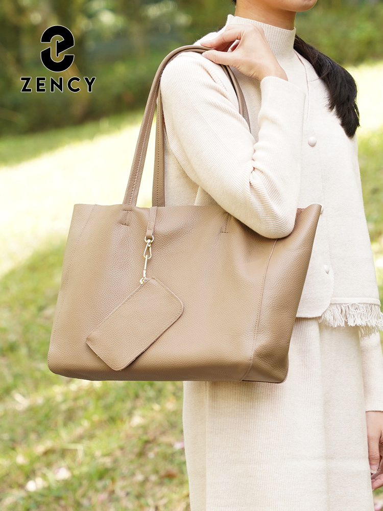 Zency Genuine Leather Large To - огляд і ціна Leather Work Handbags For Women