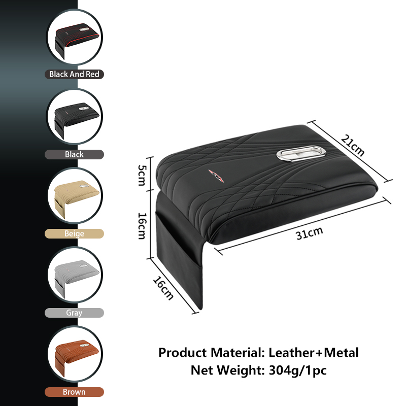 Car Armrest Box Pad Leather Ce - огляд і ціна Leather Work For Car