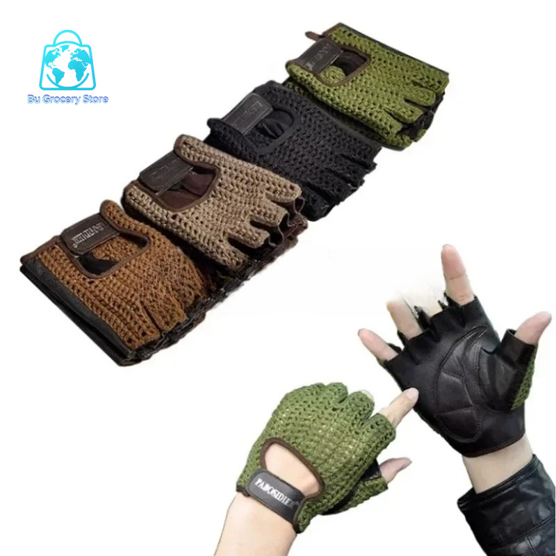 Leather Mesh Fingerless Gloves - огляд і ціна Leather Work For Car