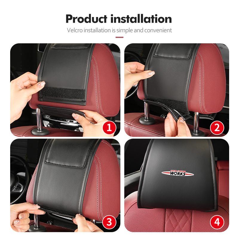 Leather Car Seat Headrest Prot - огляд і ціна Leather Work For Car