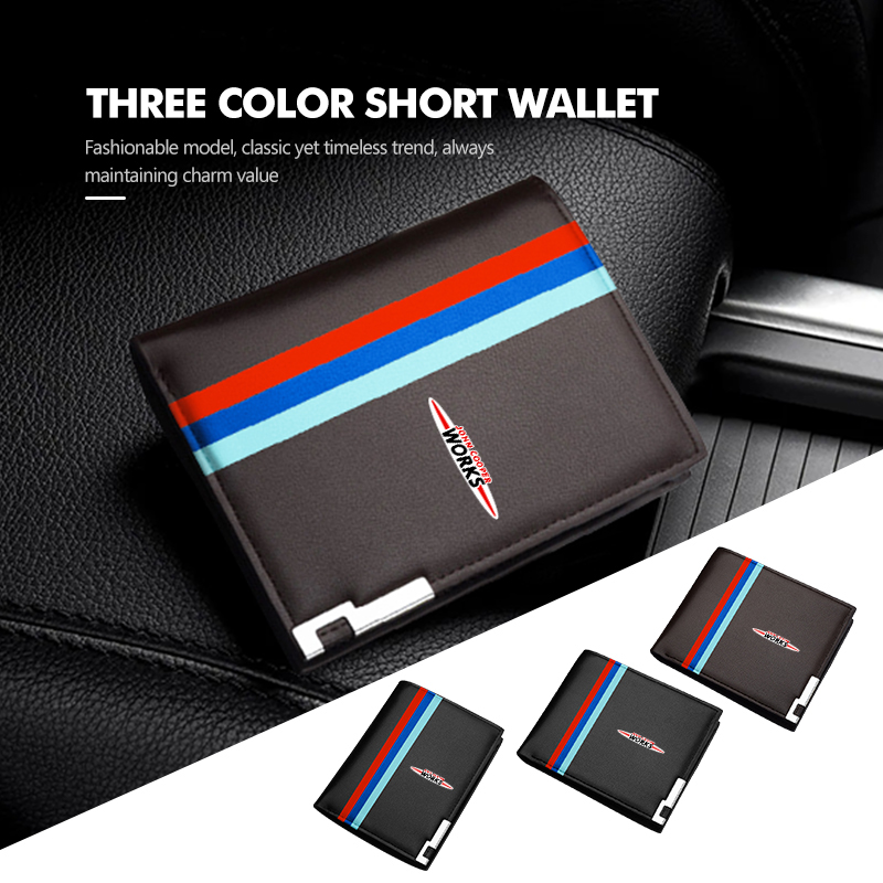Car Men's Leather Wallet Multi - огляд і ціна Leather Work For Car