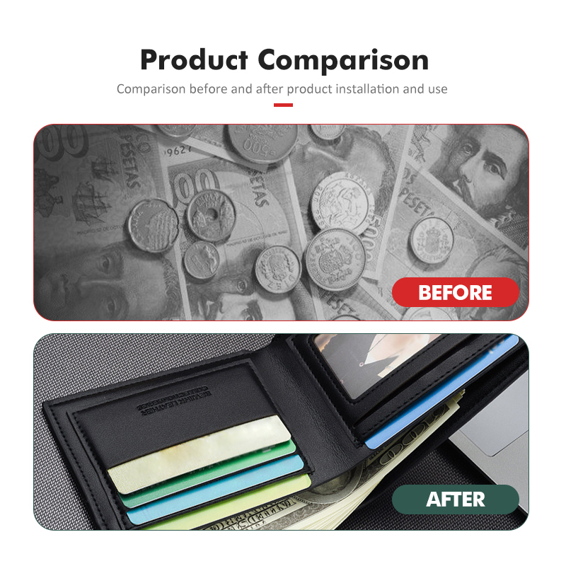 Car Men's Leather Wallet Multi - огляд і ціна Leather Work For Car