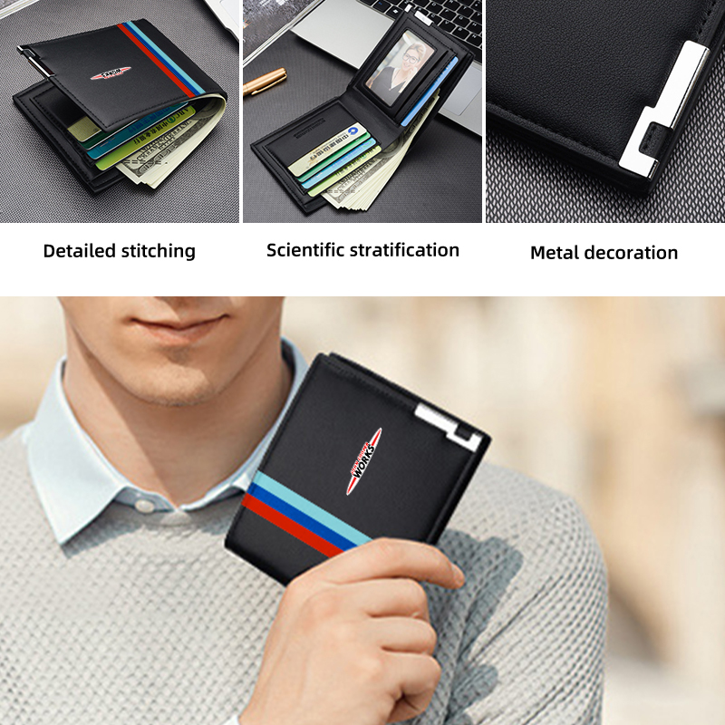 Car Men's Leather Wallet Multi - огляд і ціна Leather Work For Car
