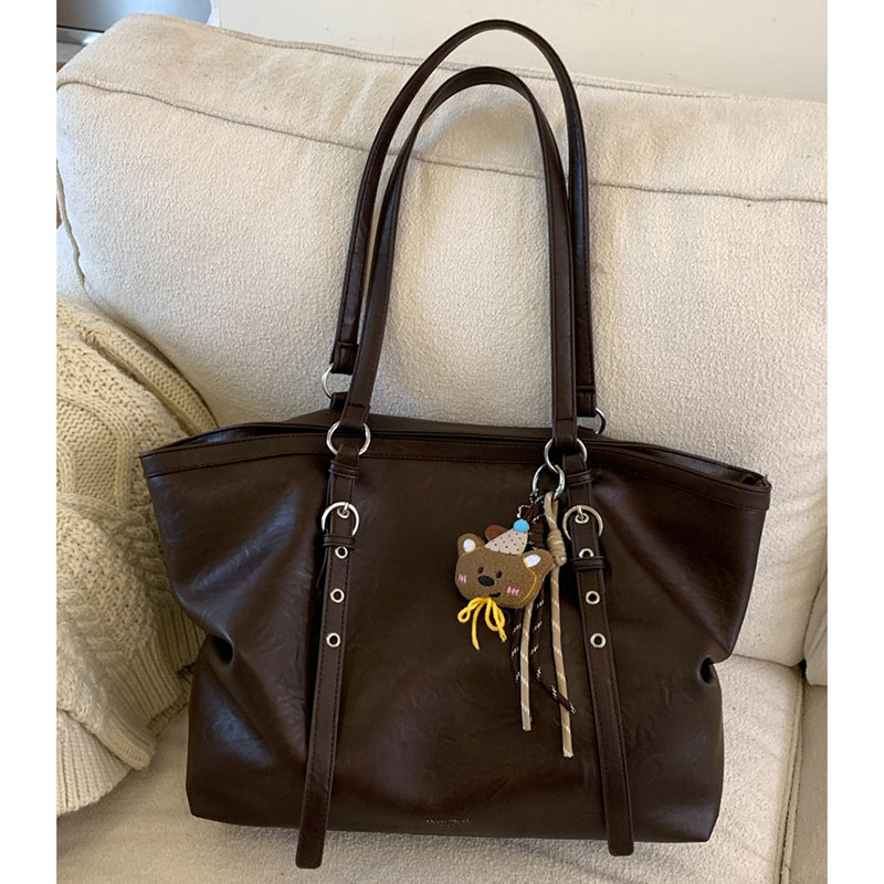 PU Leather Top Handle Large Si - огляд і ціна Leather Work Handbags For Women