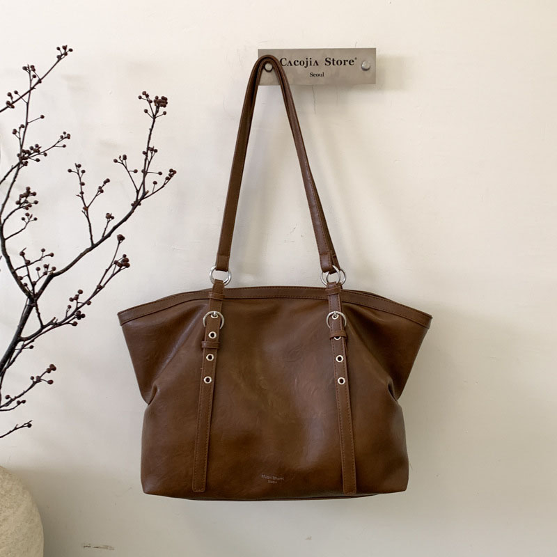 PU Leather Top Handle Large Si - огляд і ціна Leather Work Handbags For Women