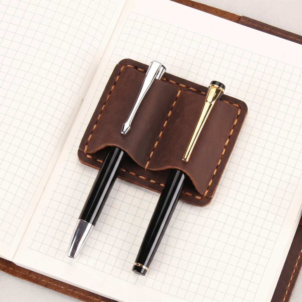 Double Vintage Leather Pen Loo - огляд і ціна Leatherwork Books