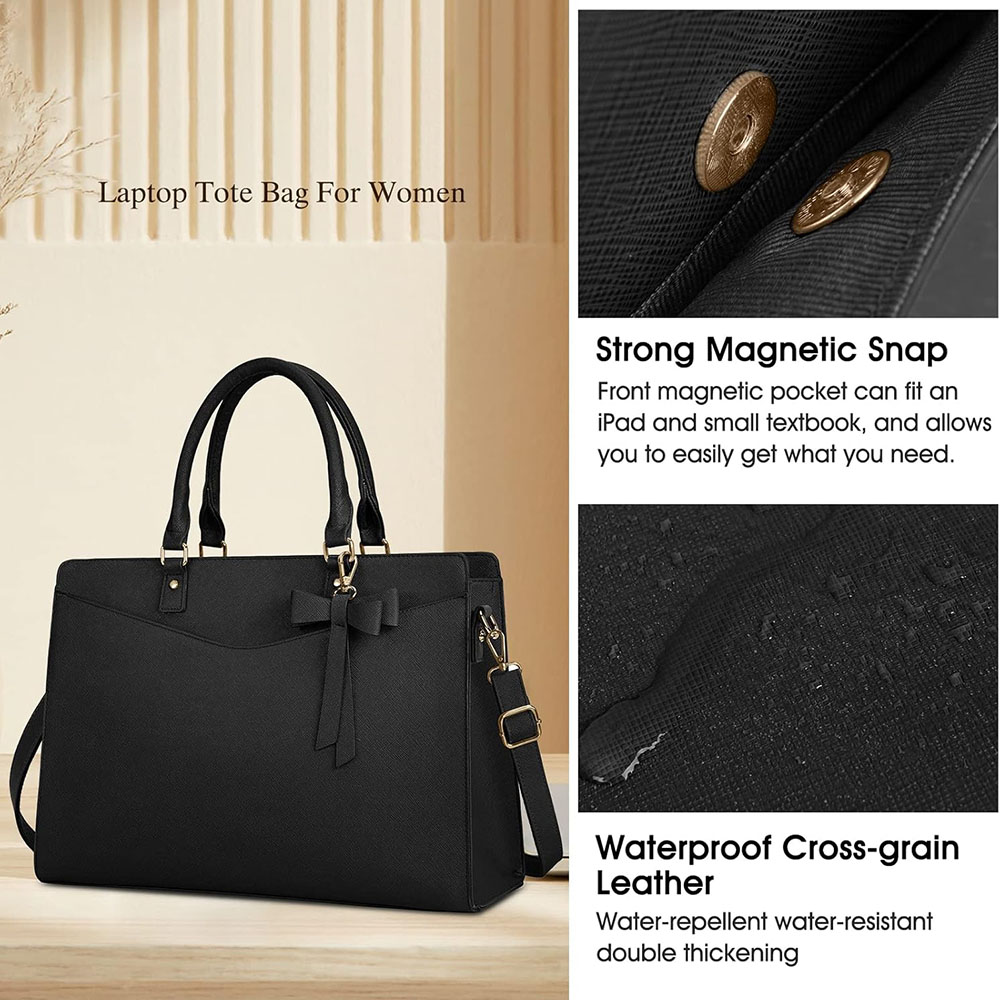 Laptop Bag for Women 15.6 Inch - огляд і ціна Leather Work Handbags For Women