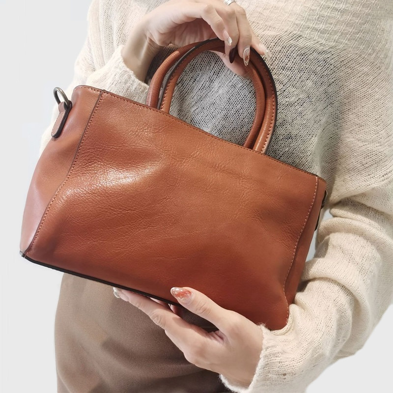 Top-Handle Bags Women Natural  - огляд і ціна Leather Work Handbags For Women