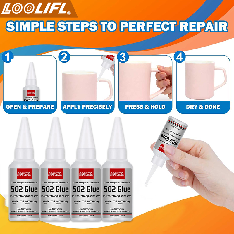 1-3pcs,20ml,502 super glue, qu - огляд і ціна Leather Workshop