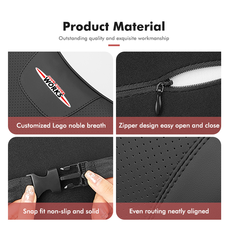 For MINI Car Headrest Lumbar S - огляд і ціна Leather Work For Car
