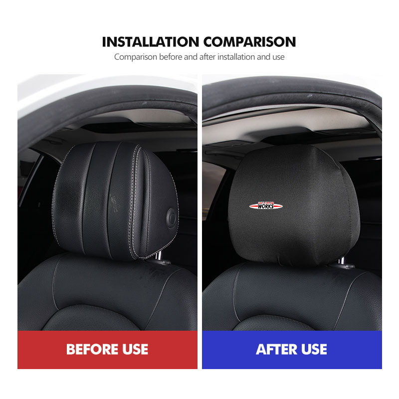 For MINI Car Seat Headrest Cov - огляд і ціна Leather Work For Car