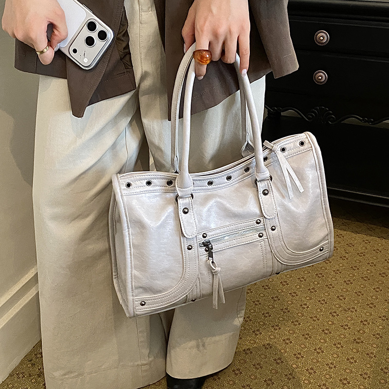 Motorcycle Handbag Retro Women - огляд і ціна Leather Work Handbags For Women