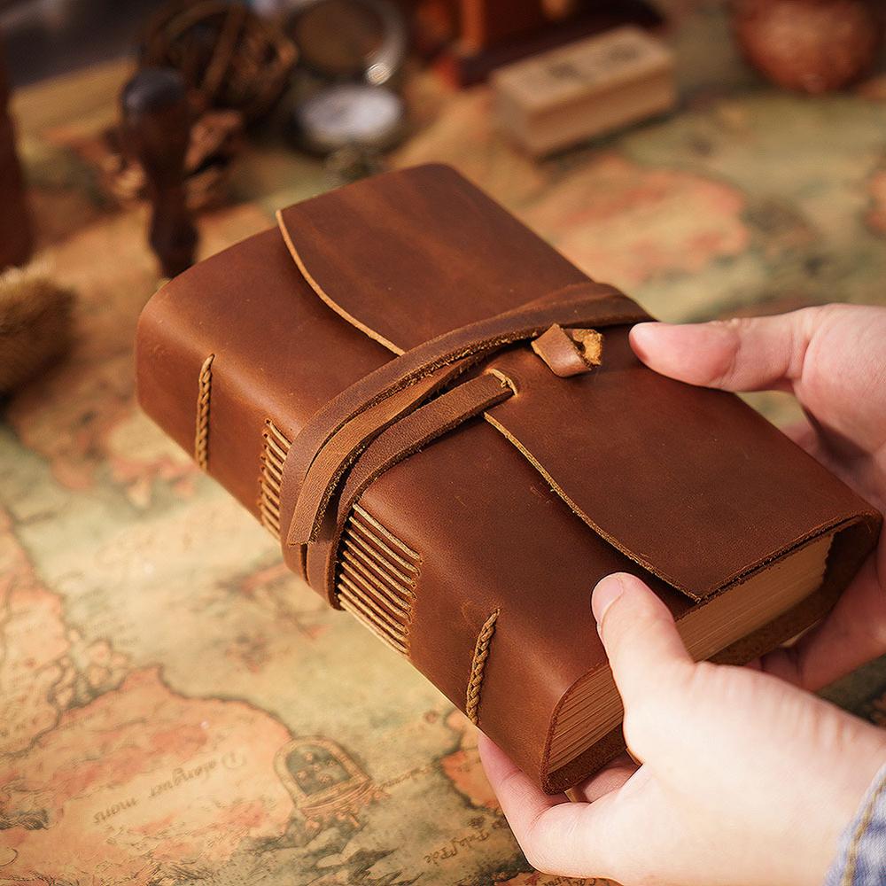 Handmade Leather Notebook Brow - огляд і ціна Leatherwork Books